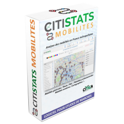 CITISTATS MOBILITES, analyse des mobilités entrantes & sortantes sur 34000 communes françaises.