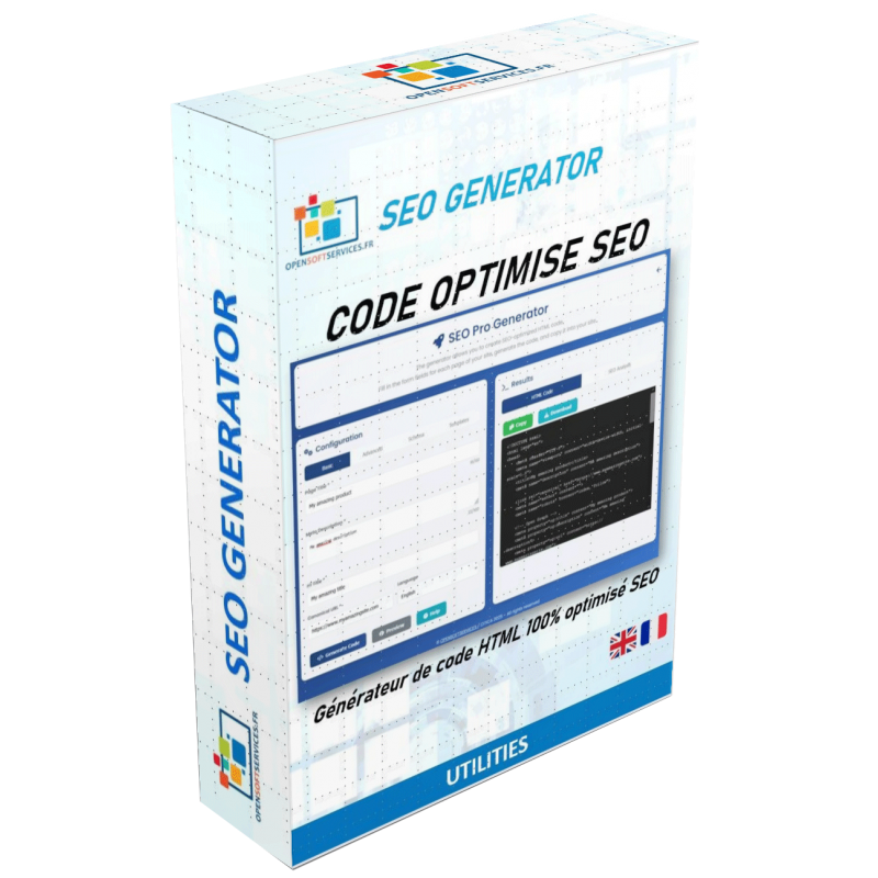 SEO Generator : générateur de code html optimisé SEO SEO Generator : générateur de code html optimisé SEO