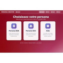 Persona Creator : générez vos fiches personas en quelques clics