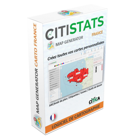 MAP GENERATOR CARTO FRANCE, logiciel de cartographie